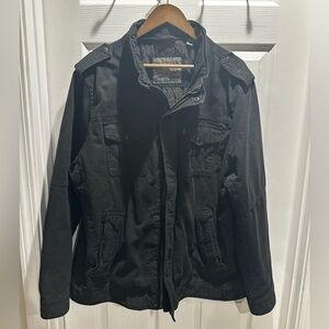 Levi’s Black Military-Style M65 Utility Jacket – Size XL